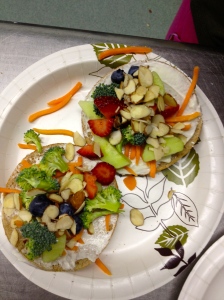 Fruit and Vegetable Pizza